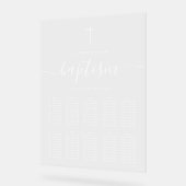 Sitzplan für Jungen oder Mädchen Acrylschild (Winkel)