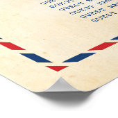 Sitzplan Hochzeit Postkarte Reiseziel Poster (Ecke)