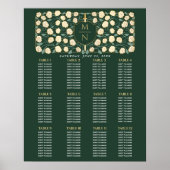 Sitzplan im mittelalterlichen Monogrammstil 'Schwe Poster (Vorne)