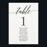 Sitzplan Individuelle Tischkarte Modernes Skript Einladung<br><div class="desc">Planen Sie ein stilvolles Fest mit dieser modernen Einladung,  die Ihre Gäste lieben werden. Design by © berrysweet . Printfähige digitale Dateien sind verfügbar! Besuchen Sie unsere Website unter www.berryberrysweet.com für weitere Informationen!</div>