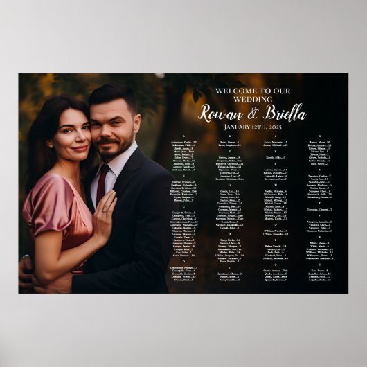 Sitzplan mit Foto finden Sie Poster (Vorne)