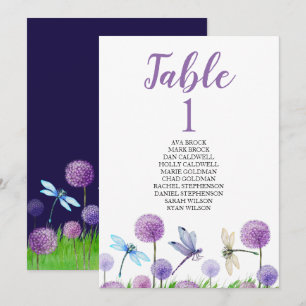 Sitzplan-Tischkarte Reizvolle Kalligrafie Einladung