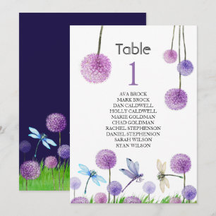 Sitzplan-Tischkarte Reizvolle Kalligrafie Einladung