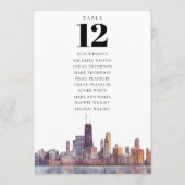 Sitzplan Tischnummer Chicago (Rückseite)