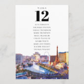 Sitzplan Tischnummer Las Vegas (Rückseite)