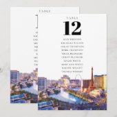 Sitzplan Tischnummer Las Vegas (Vorne/Hinten)