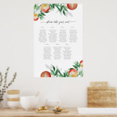 Sitzplanposter Sommergarten Poster (Küche)