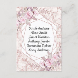 Sitzplatine aus weißem Marmor, geometrischer Empfa Einladung