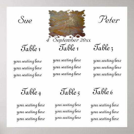 SITZPLATTE DER GOLDENSEITE POSTER (Vorne)