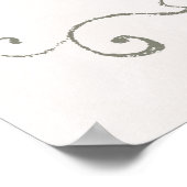 SITZPLATZ 81-120 | Elegante Beauty Wedding Poster (Ecke)