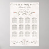 SITZPLATZ 81-120 | Elegante Beauty Wedding Poster (Vorne)