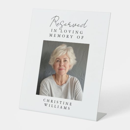 Sitzplatz, Foto, Hochzeit, Gedenkeleganz, Sockelschild (Vorderseite)