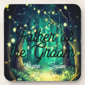 Sitzplatz Namensschild Hochzeit Getränkeuntersetzer (Vorderseite)