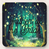 Sitzplatz Namensschild Hochzeit Getränkeuntersetzer (Vorderseite)