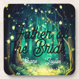 Sitzplatz Namensschild Hochzeit Getränkeuntersetzer