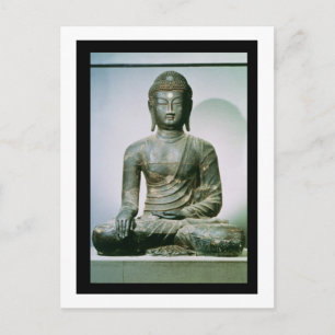 Sitzplatz Sakyamuni Buddha aus Ch'ungung-ni (Eisen Postkarte