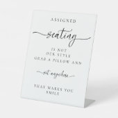 Sitzplätze für Hochzeiten sind nicht unser Stil Sockelschild (Vorderseite)