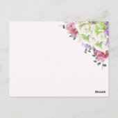 Sitzplatzkarte für mehrere Farben Postkarte (Rückseite)