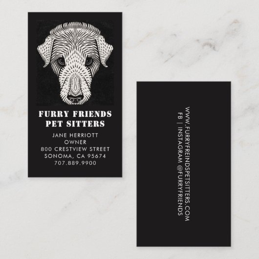 Sitzplatzkarte Visitenkarte (Vorne/Hinten)