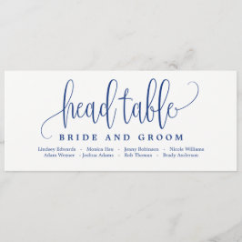 Sitzplatztafel - Liebliche kalligraphische Marine Einladung