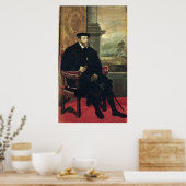 Sitzportrait des Kaisers Charles V 1548 Poster (Küche)