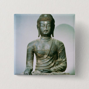 SitzSakyamuni Buddha von Ch'ungung-Ni (Eisen) Button