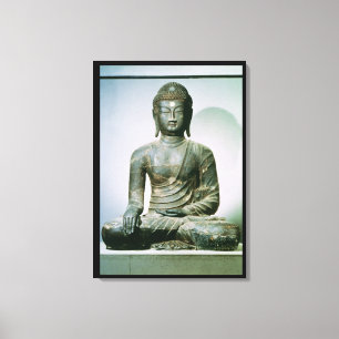 SitzSakyamuni Buddha von Ch'ungung-Ni (Eisen) Leinwanddruck