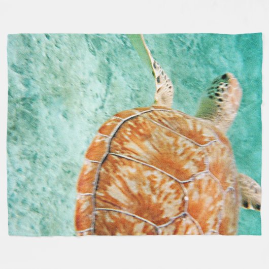 Sitzschildkröte Fleecedecke (Vorderseite (Horizontal))