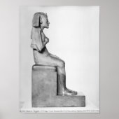 Sitzstatue Amenophis IV Poster (Vorne)