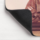 Sitzstatue der Basho Edo-Zeit Mousepad (Ecke)