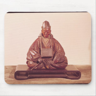 Sitzstatue der Basho Edo-Zeit Mousepad