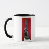 Sitzstatue des Gott Amonschützens Tasse (Links)