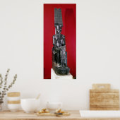 Sitzstatue des Gottes Amon Poster (Küche)