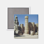 Sitzstatue Ramesses II Magnet (Vorderseite/Rückseite)