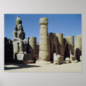 Sitzstatue Ramesses II Poster (Vorne)