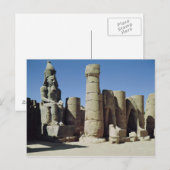 Sitzstatue Ramesses II Postkarte (Vorne/Hinten)