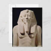 Sitzstatue Sesostris I, ursprünglich Mortuary Postkarte (Vorne/Hinten)