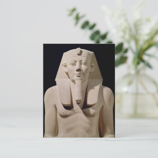 Sitzstatue Sesostris I, ursprünglich Mortuary Postkarte (Stehend Vorderseite)