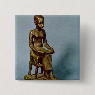 Sitzstatue von Imhotep ein offenes halten Button