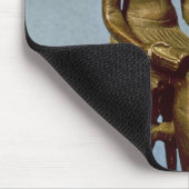 Sitzstatue von Imhotep ein offenes halten Mousepad (Ecke)