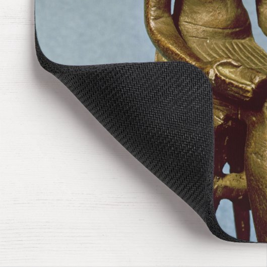 Sitzstatue von Imhotep ein offenes halten Mousepad (Ecke)