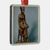 Sitzstatue von Imhotep ein offenes halten Silbernes Ornament (Rechts)