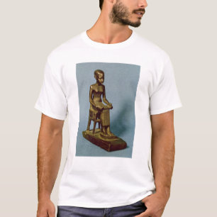 Sitzstatue von Imhotep ein offenes halten T-Shirt