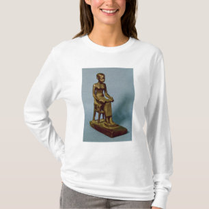 Sitzstatue von Imhotep ein offenes halten T-Shirt