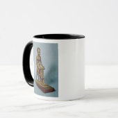 Sitzstatue von Imhotep ein offenes halten Tasse (Vorderseite Links)