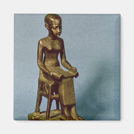 Sitzstatue von Imhotep mit offener Sitzecke Magnet (Vorne)