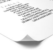 Sitzsuche - Hochzeitstisch-Übersicht N.2 Poster (Ecke)