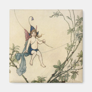 Sitzt auf einem Spinnennetz Magnet