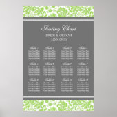 Sitztabelle 12 Limone Tische Grau Damaskus Poster (Vorne)