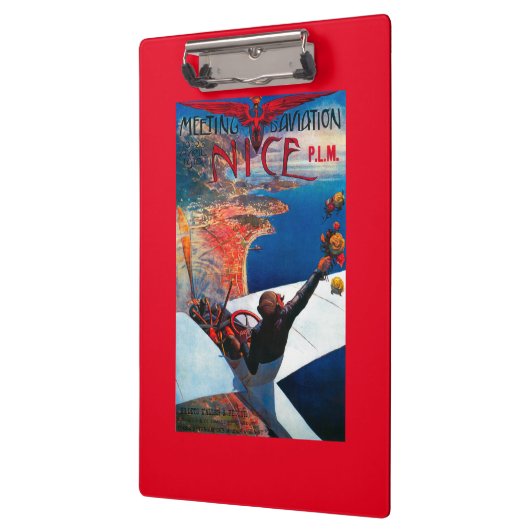 Sitzung D Luftfahrt in Nizza, Frankreich-Plakat Klemmbrett (Links)